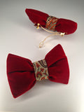 Red Velvet Bow Clip