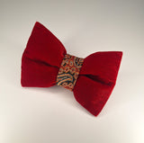 Red Velvet Bow Clip