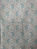 White Blue Green Floral